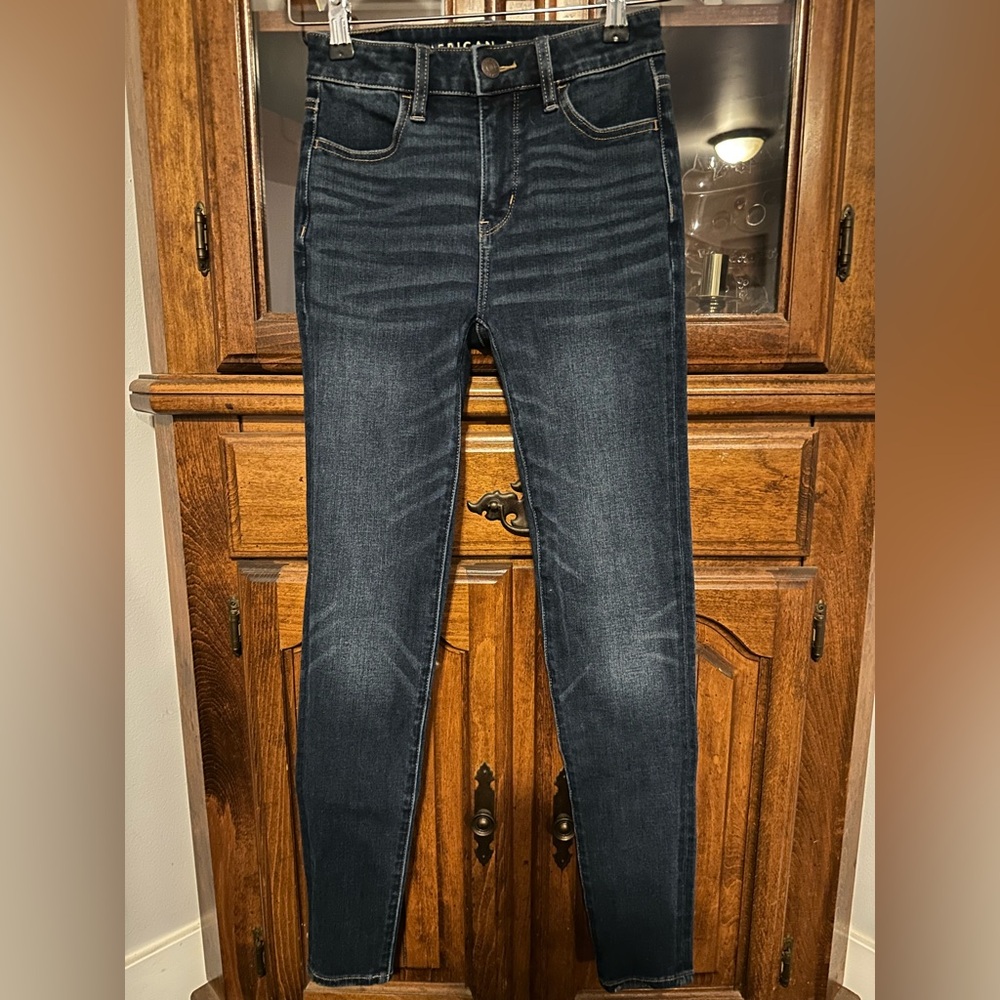 American Eagle Outfitters Dark Blue Skinny Jeans